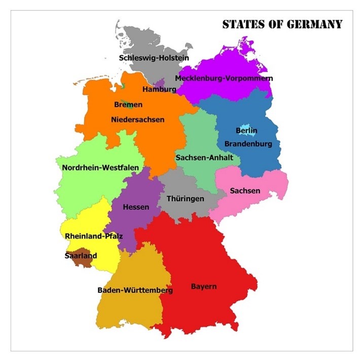 State of Germany map