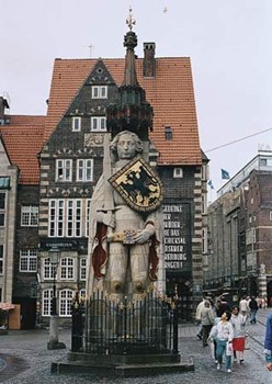 Statue of Roland in Bremen, Germany